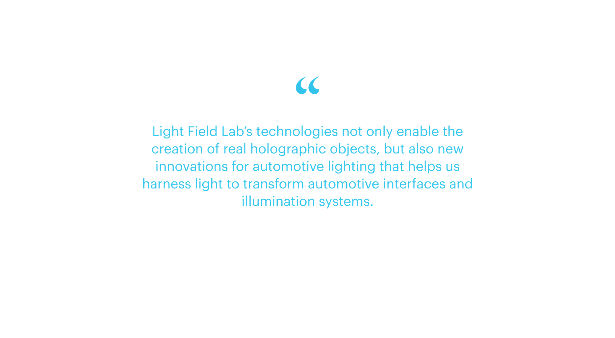 Light Field Lab